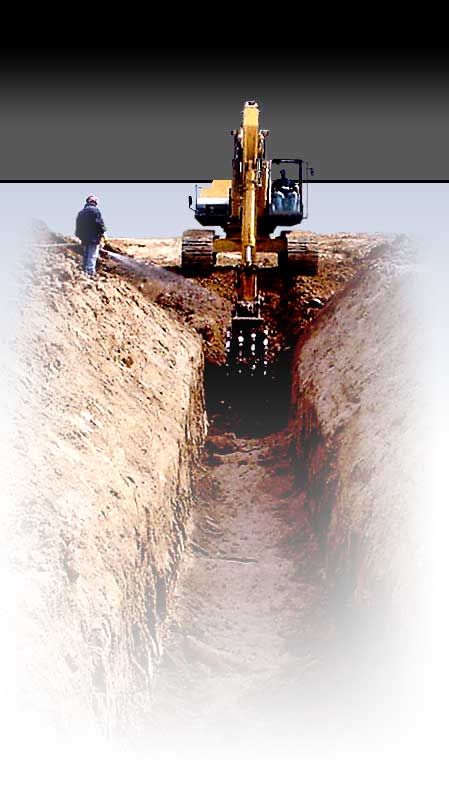 Barone Care-Free Compaction Wheel Attached to Excavator Compacting Soil in Trench